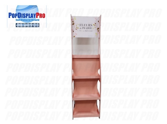Red Wine Product Display Stand 2 Way Displaying 4 Metal Shelves Light Duty