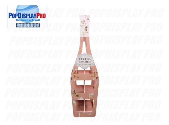 Red Wine Product Display Stand 2 Way Displaying 4 Metal Shelves Light Duty